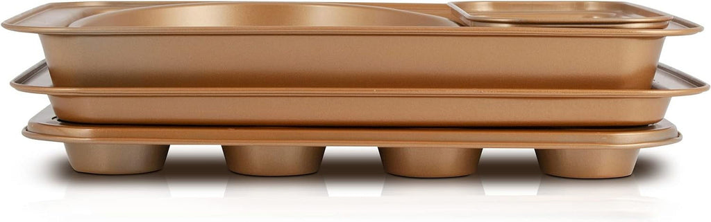 6 Piece Nonstick Copper Bakeware Set I608