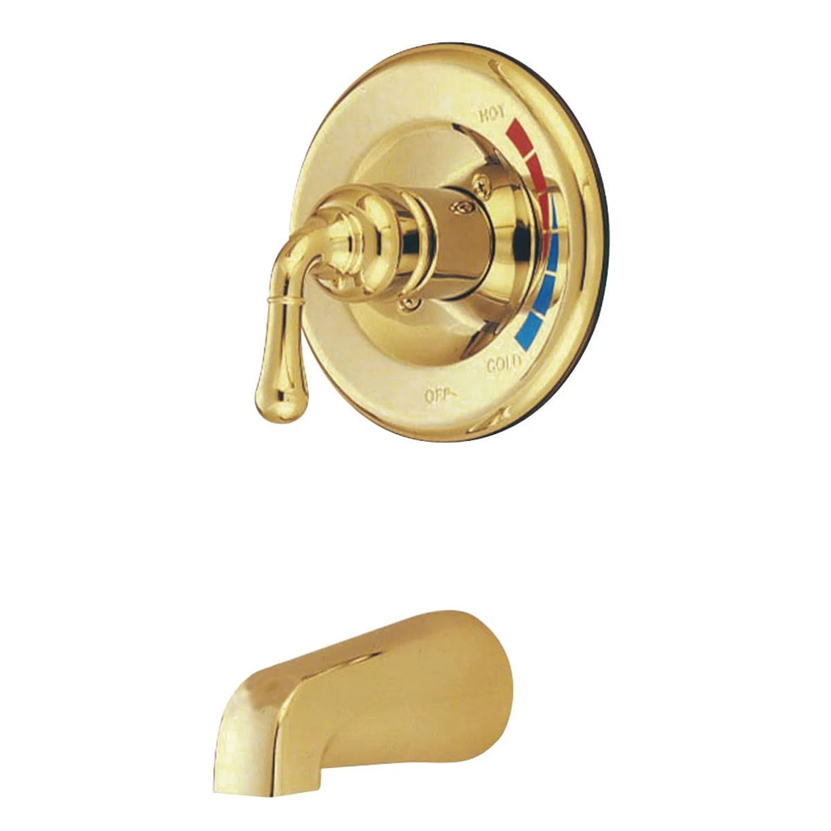 Polished Chrome Polished Brass Single Handle Tub Faucet E190