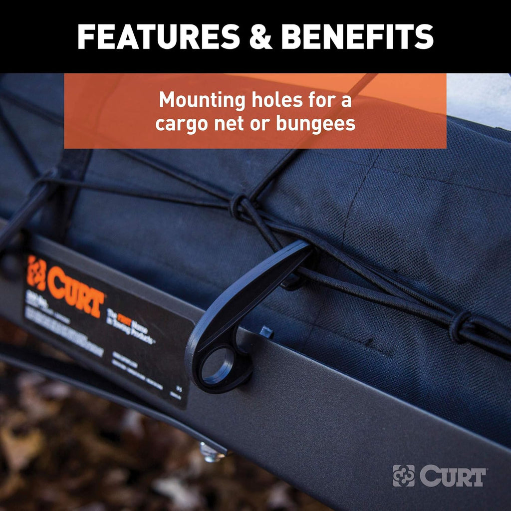 Black Steel Folding Hitch Cargo Carrier E145635