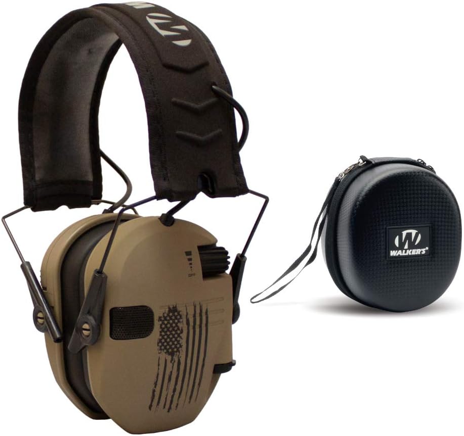Razor Slim Electronic Shooting Hearing Protection Muff with Protective Case M8017