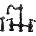 Oil Rubbed Bronze Kitchen Faucet with Sidespray E245