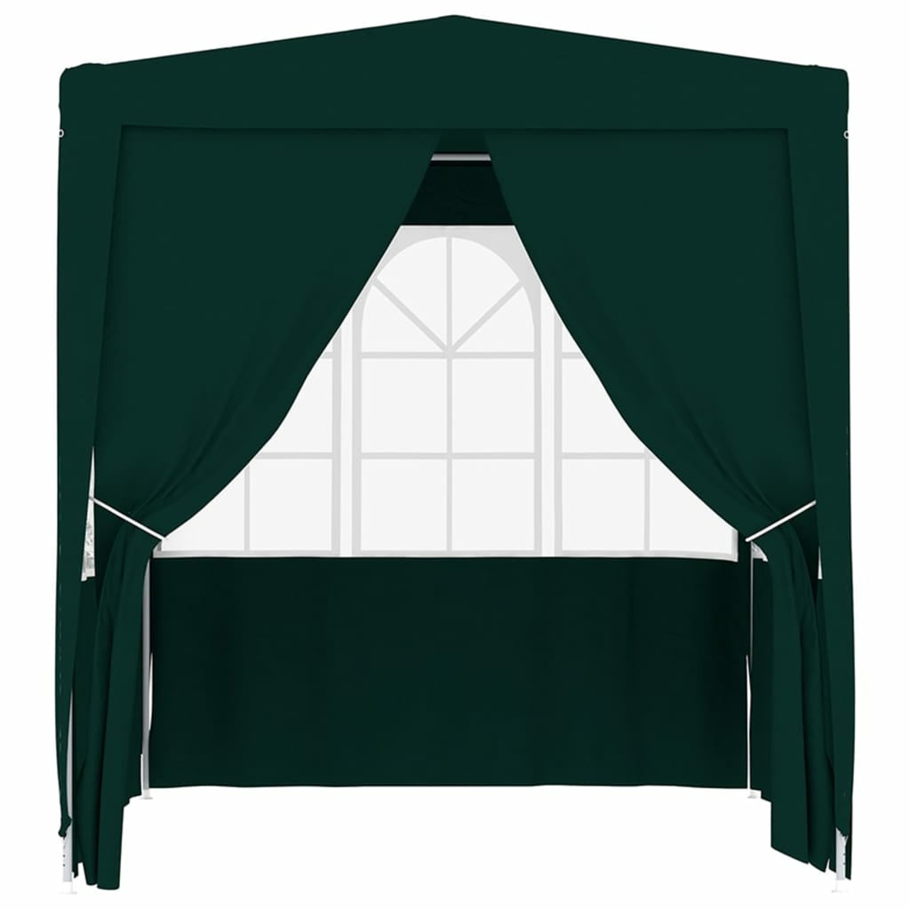 Green Party Tent with Side Walls 6.6'x6.6' V4525