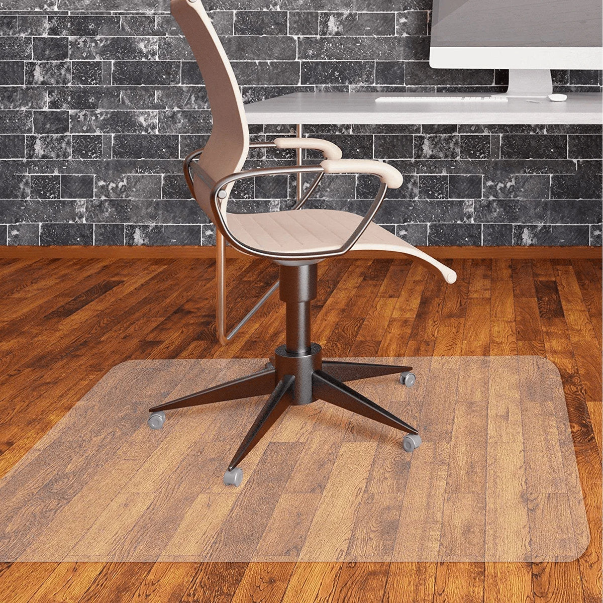 Clear PVC Chair Floor Mat for Hardwood Floor L87706