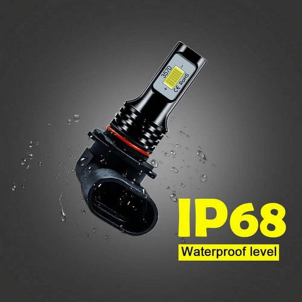 6X LED Headlights Bulbs Kit 6000K P667
