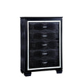 Black Contemporary Style Chest of Drawers F471