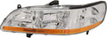 For Honda Accord Headlight 2001 2002 Driver Side Lens and Housing Pack of 2 N373441