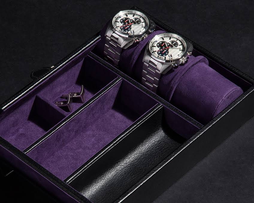 Black Valet Tray with Cuff S1695