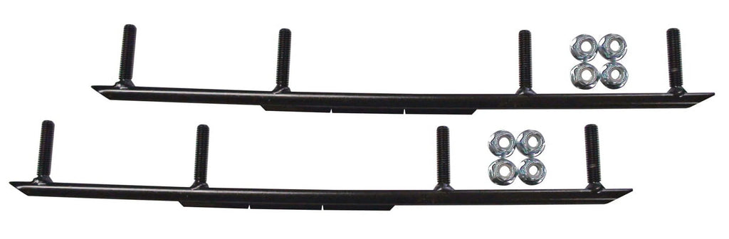 White Razor Snowmobile Skis with 4" Round Bars Complete Kit A690633