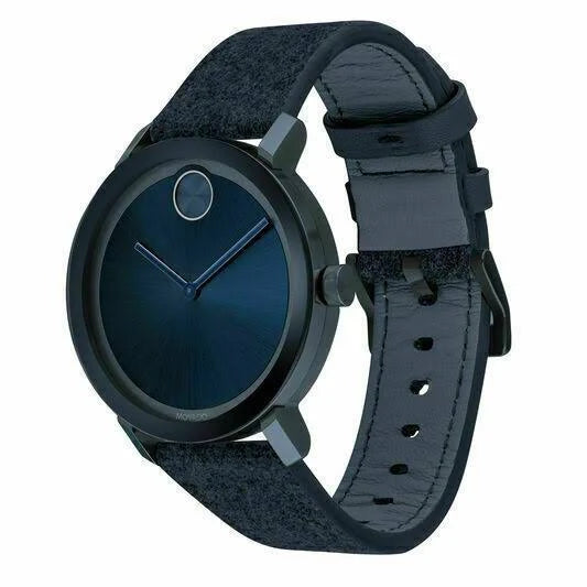 Blue Ion-plated Stainless Steel Case Watch K628