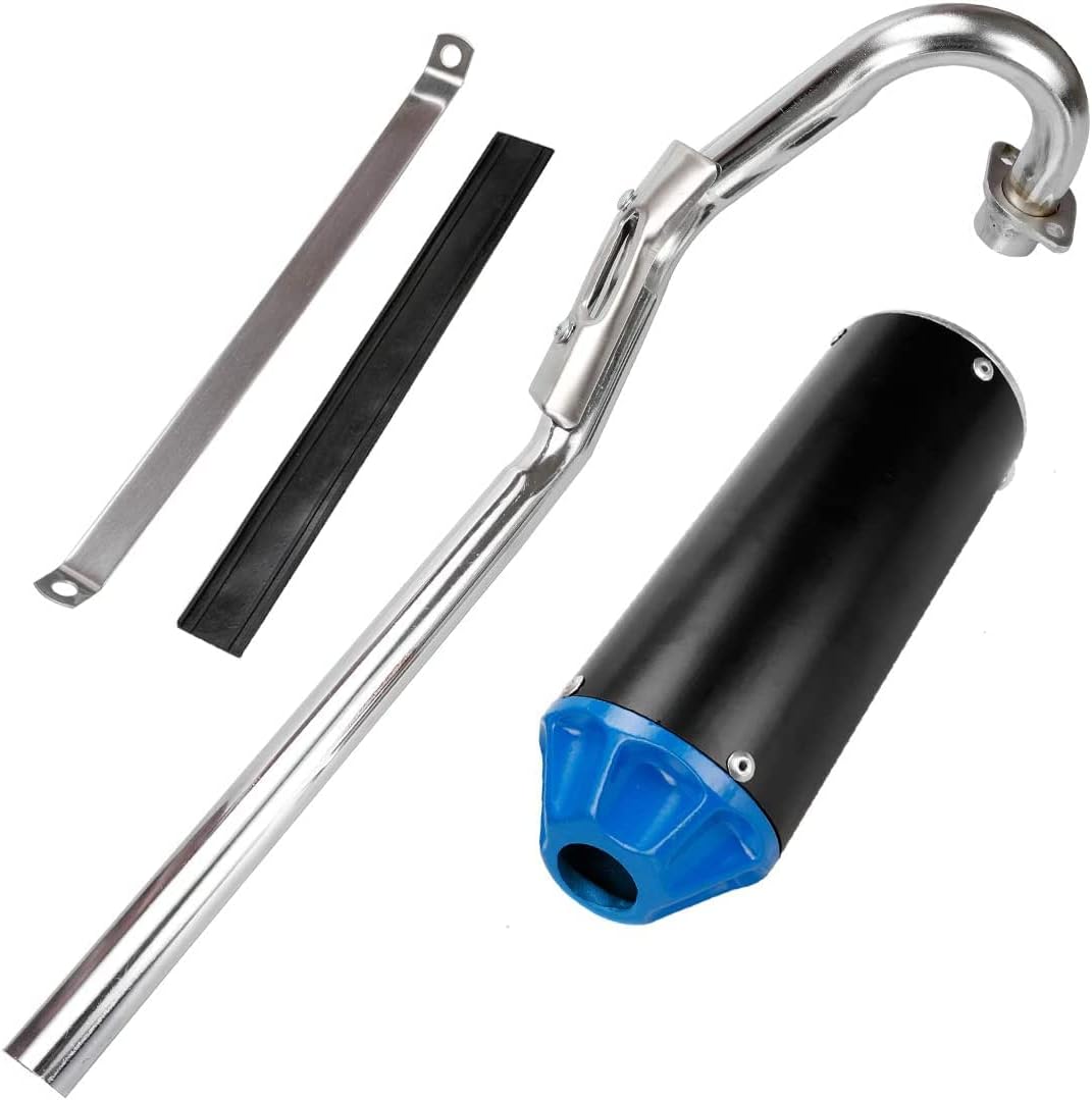 Blue Pack of 2 Exhaust Muffler Silencer Pipe Assembly Kit J521817