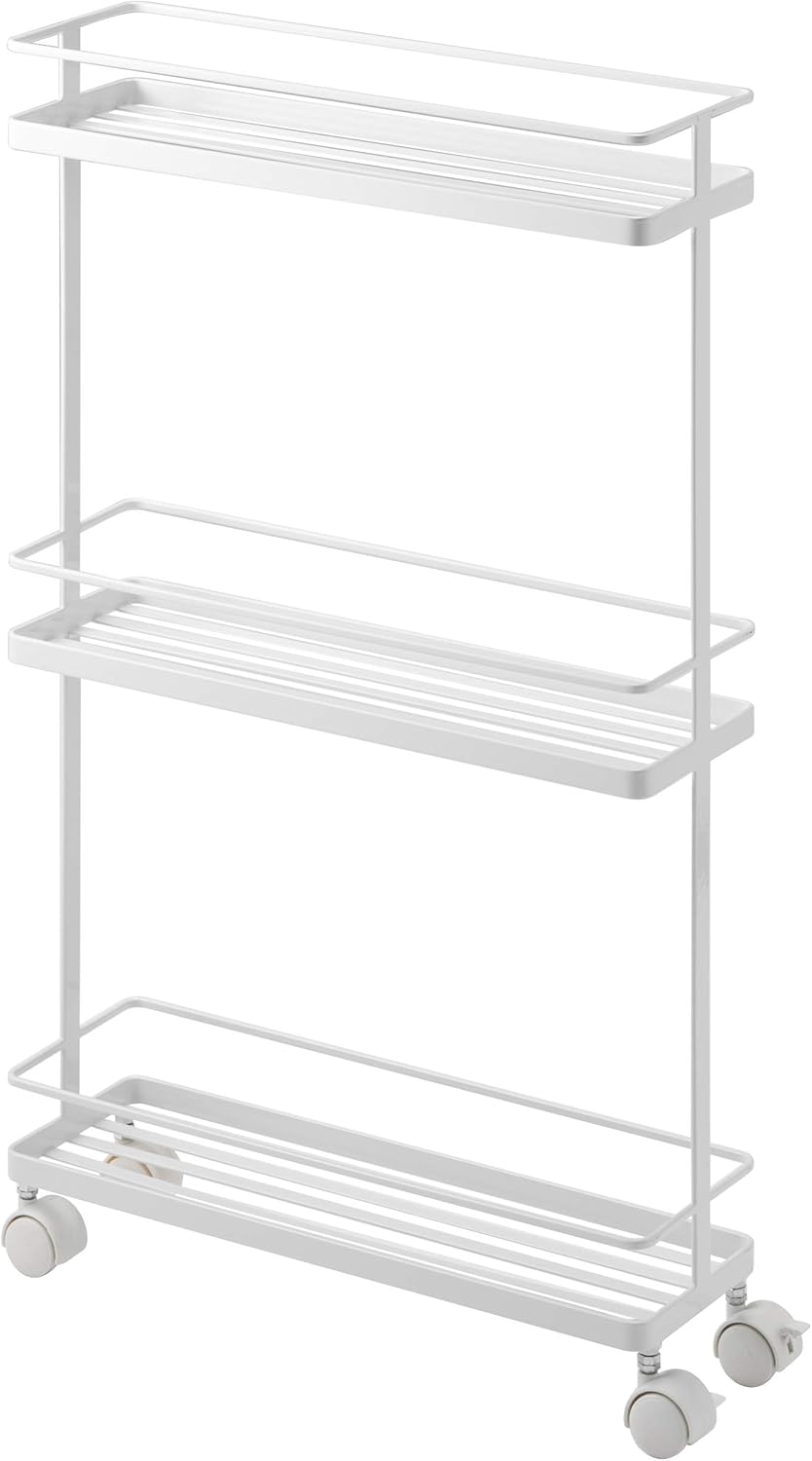 White Rolling Kitchen Storage Cart X792