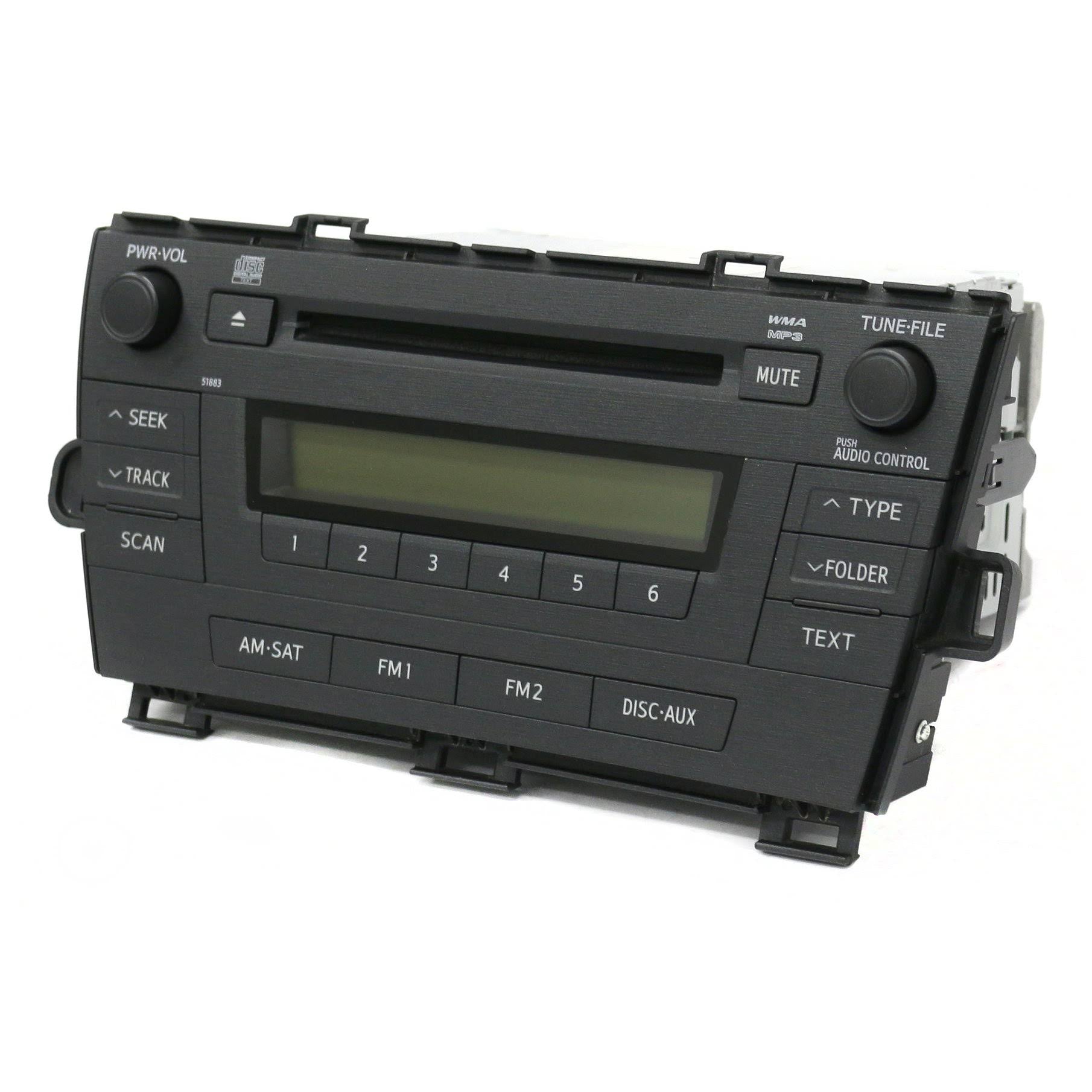 2010-2011 Toyota Prius AM FM Radio Single Disc CD Player Q160997