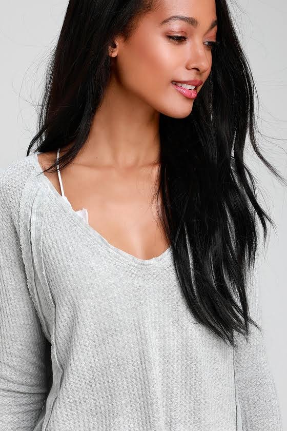 Grey Thermal Top J814992