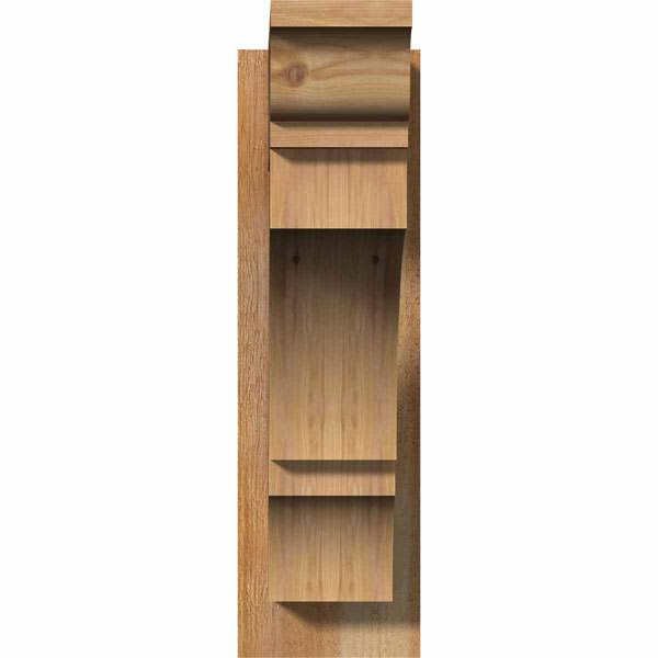 6x22W x 20x22D x 20x22H Balboa Rough Sawn Traditional Outlooker, Western Red Cedar Z911