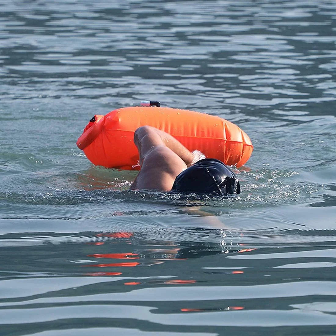 Inflatable Swimming Buoy for Open Water Safety H53297