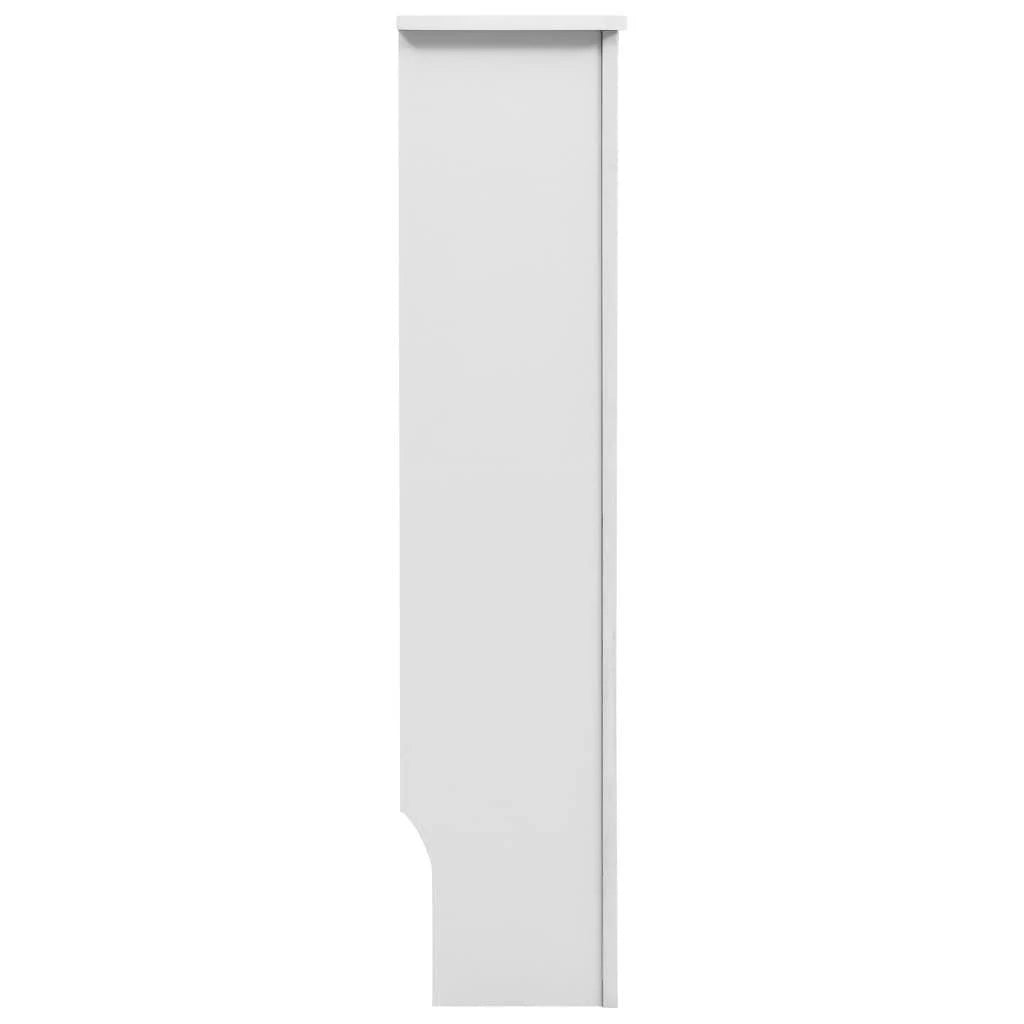 White 2 Pcs MDF Radiator Covers B541579
