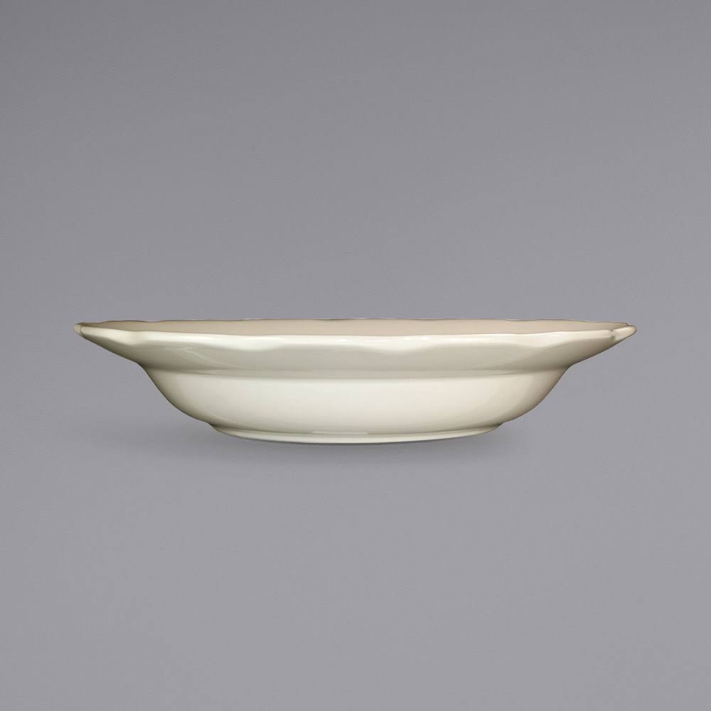 20 oz. Ivory Scalloped Edge Stoneware Pasta Bowl W660472