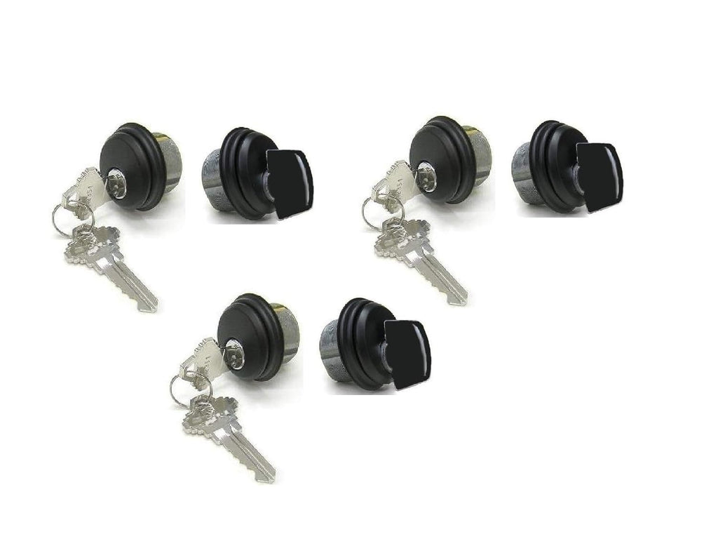 Dark Brown Mortise Lock Cylinder & Thumbturn, Pack of 2 Y136281