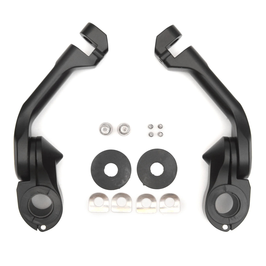 Black Angled Adjustable Highway Foot Peg Mounting Kit, 1 Pair D922