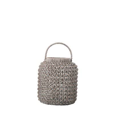 Woven Water Hyacinth Lantern O87479