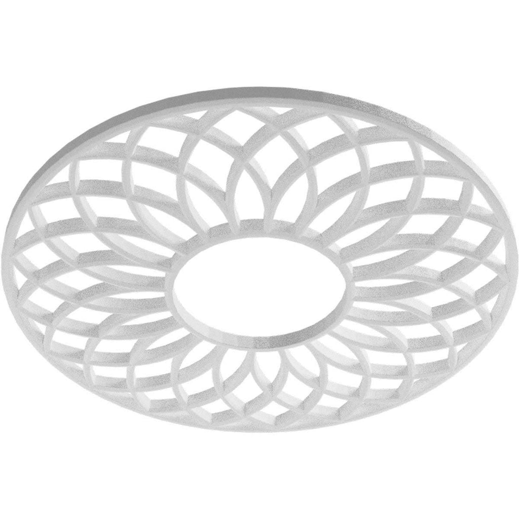 30x22OD x 10 1/4x22ID x 1x22P PVC Ceiling Medallion, Antiqued Pale E223