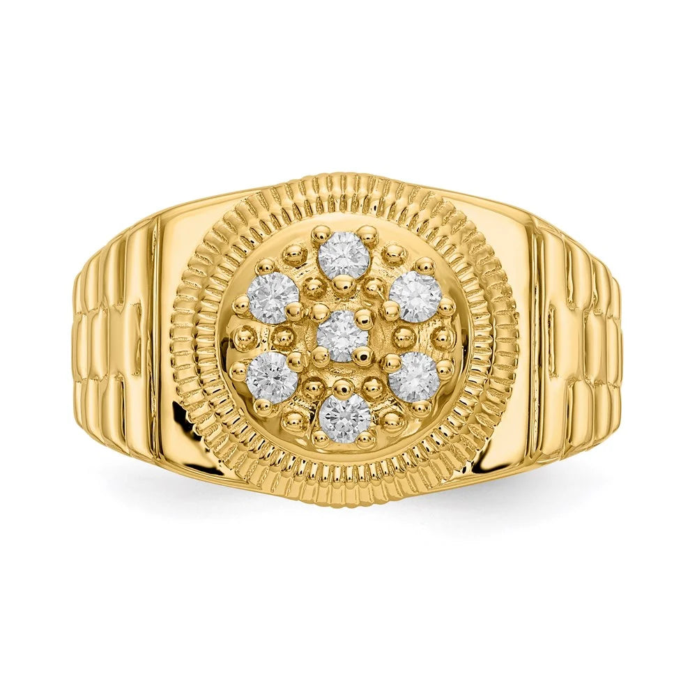 14kt Yellow Gold Diamond Ring Mounting Size 11 P88389