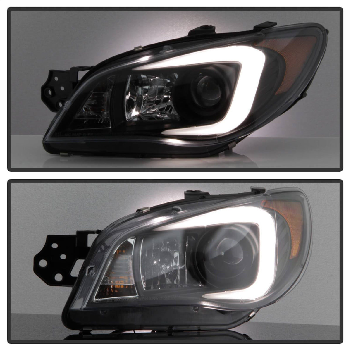Black DRL LED Projector Headlights X93227