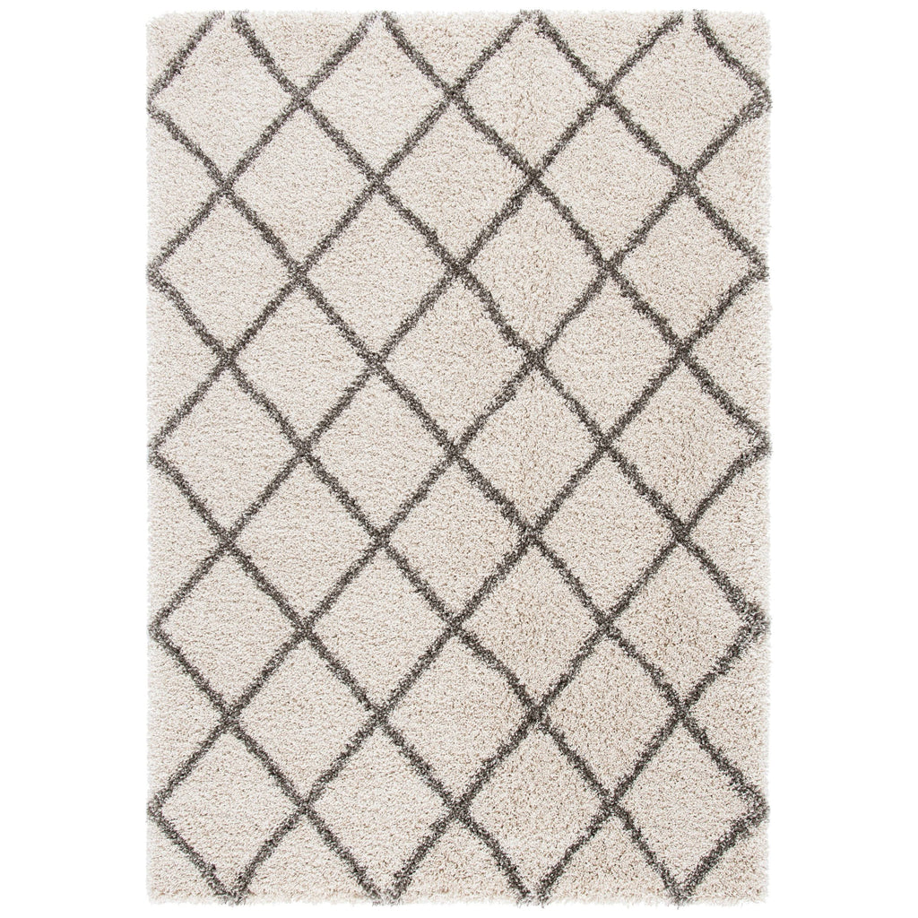 Ivory / Navy Shag Rug M30715
