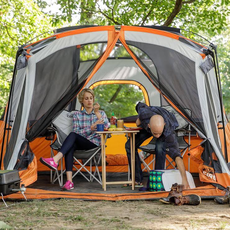 10-Person Straight Wall Cabin Tent Y77028