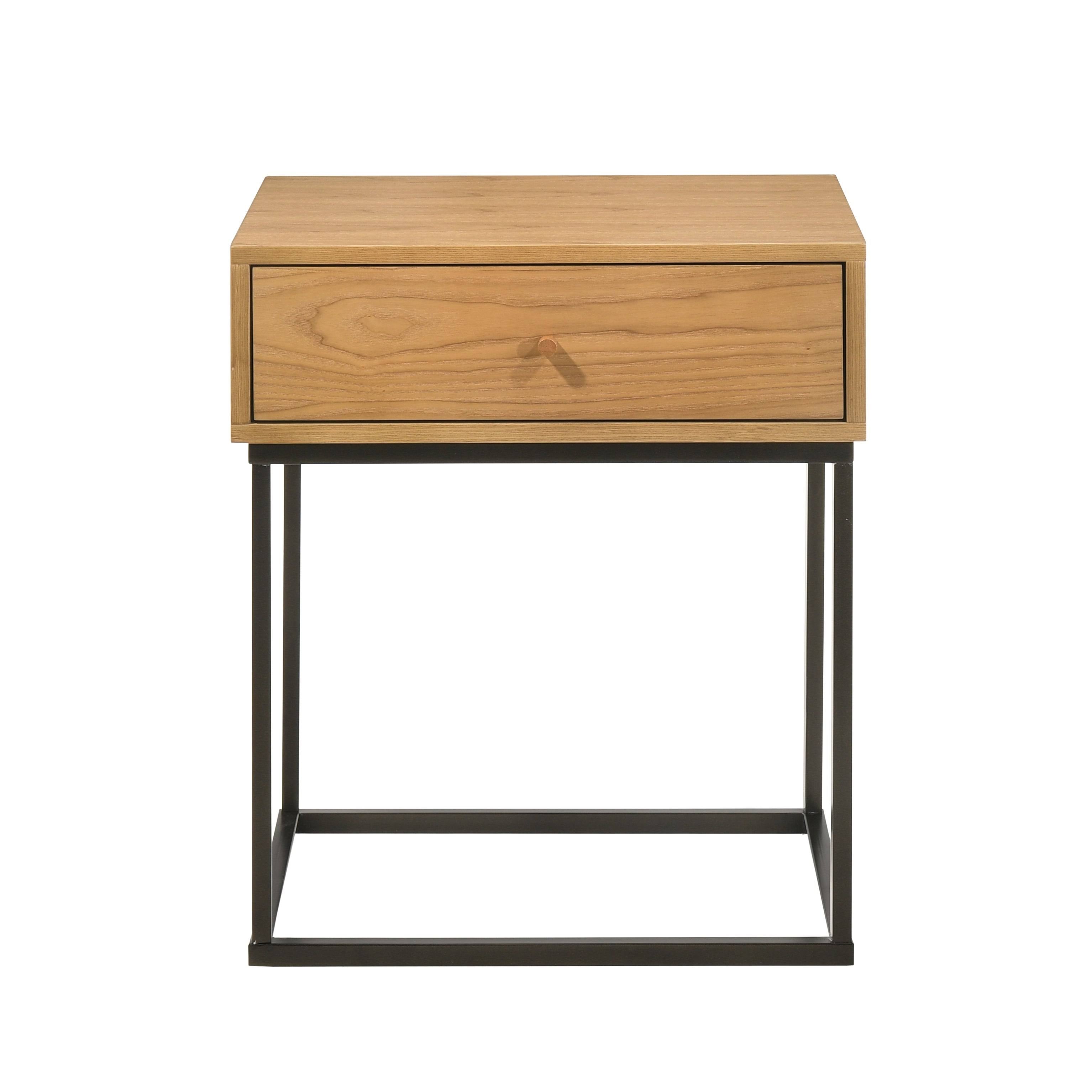 White One Drawer Dresser with Gold Legs O8904