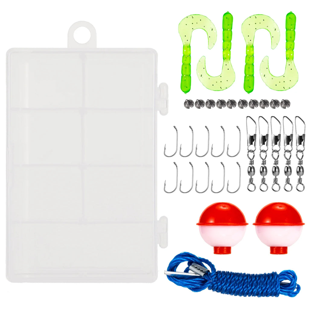 Fishing Rod and Reel Combo with Carry Case 36pcs Fishing Tackle Set Telescopic Fishing Rod Pole with Reel Lures Float Hooks Accessories J486