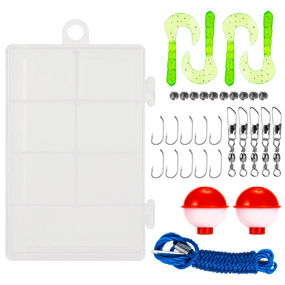 Fishing Rod and Reel Combo with Carry Case 36pcs Fishing Tackle Set Telescopic Fishing Rod Pole with Reel Lures Float Hooks Accessories J486