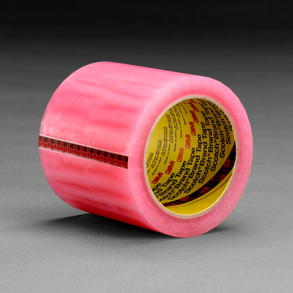 Pink Label Protection Tape, 4 in x 72 yd, 8 per Case Y581