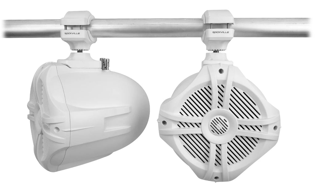 White 6.5" 250w Marine Wakeboard Tower Speakers C937