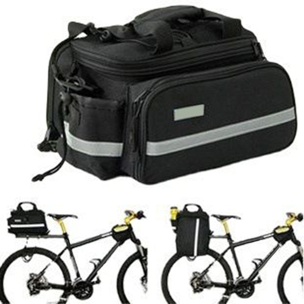 Bicycle Rear Rack Trunk Storage Bag with Reflective Strap Z124639