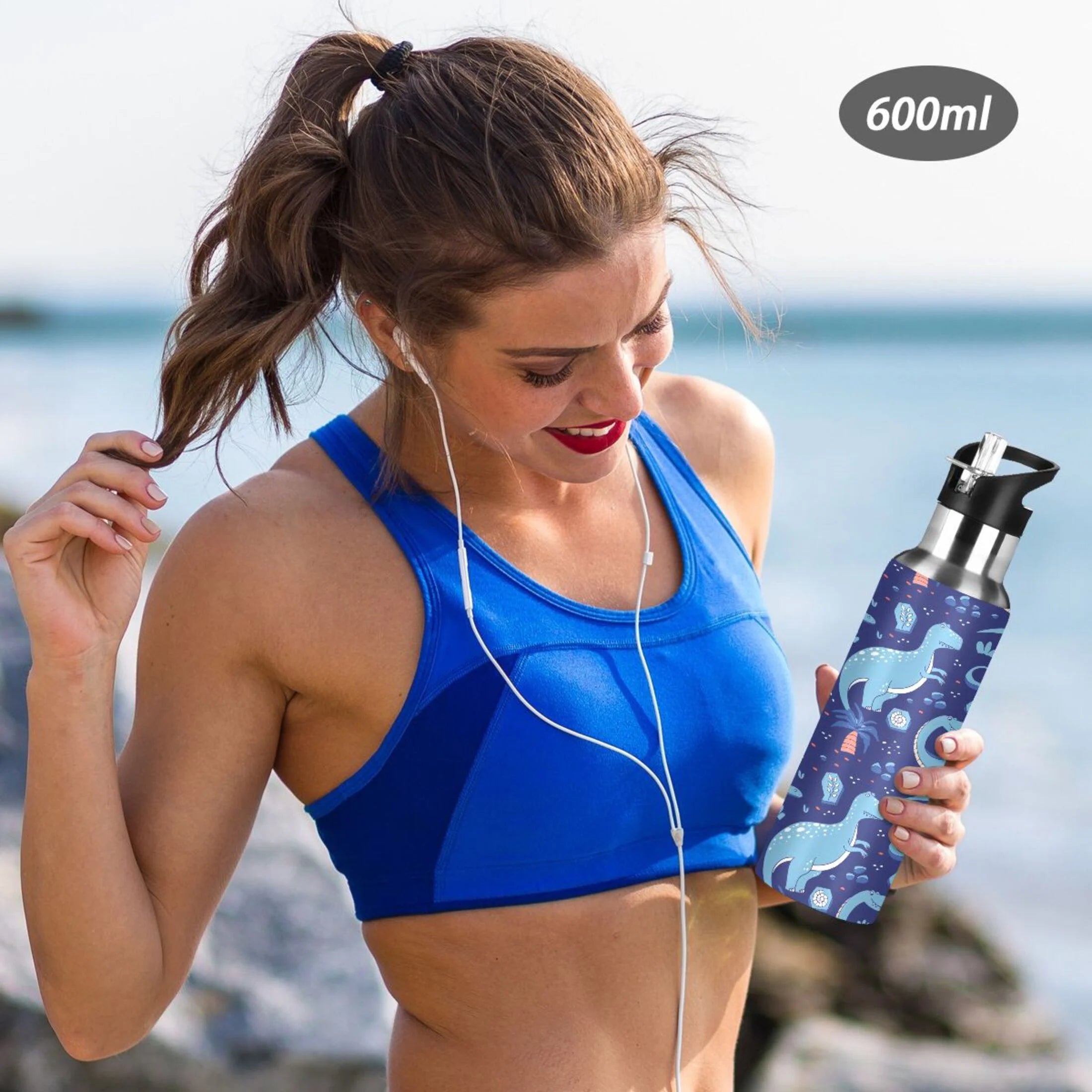 Stainless Steel Insulated Water Bottle with Straw Lid N909750