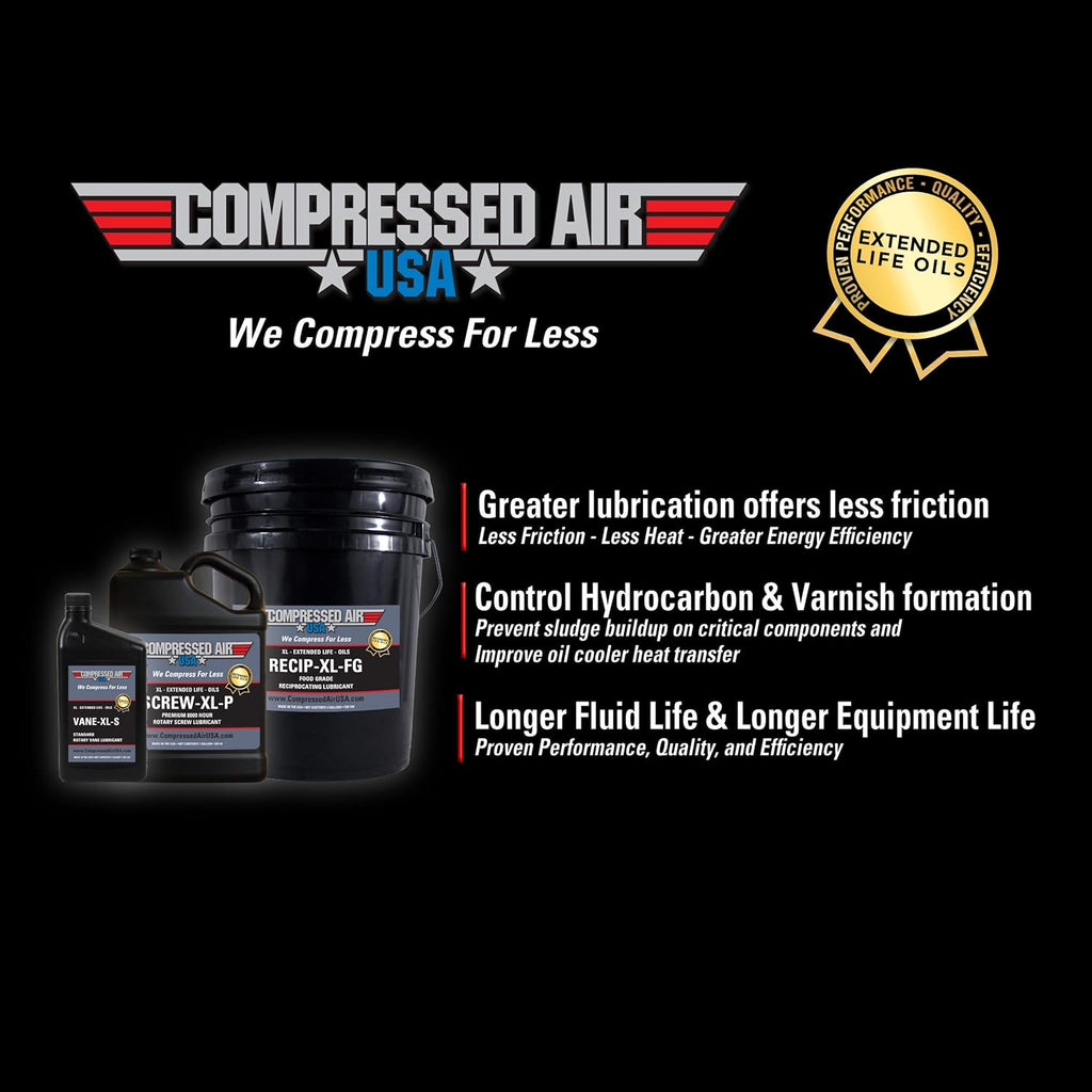 Rotary Vane Air Compressor Lubricating Oil, 1 Gallon, Pack of 2 X71572