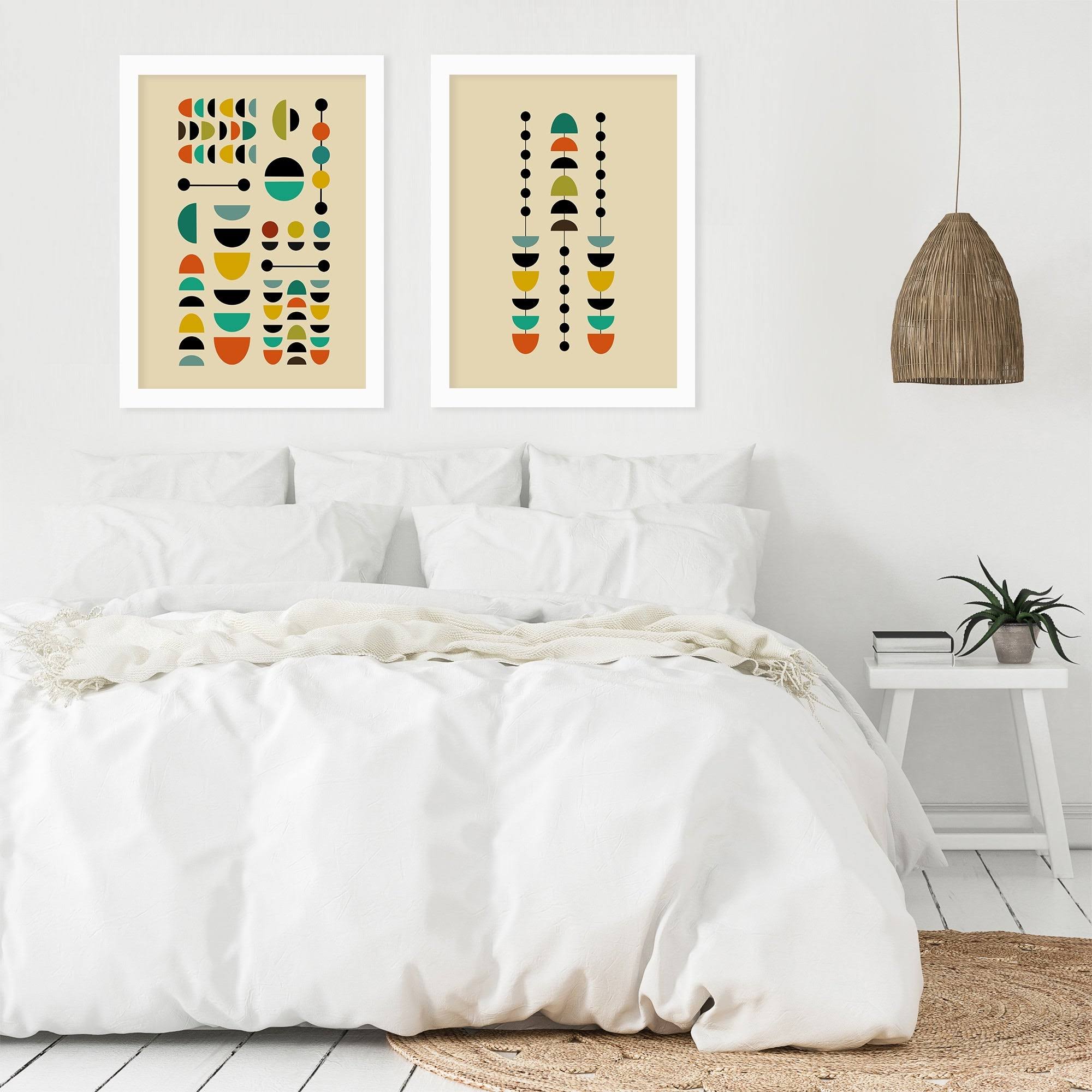 White Framed Print Set V606