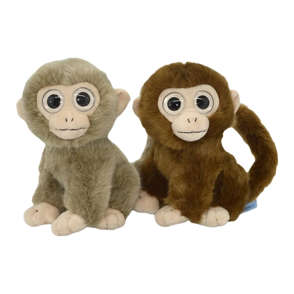 Curly Tails Plush Monkey Stuffed Animal, 8 in B280068
