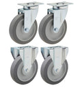 Set of 4 Non-Marking Rubber Caster Replacement Kit T85526