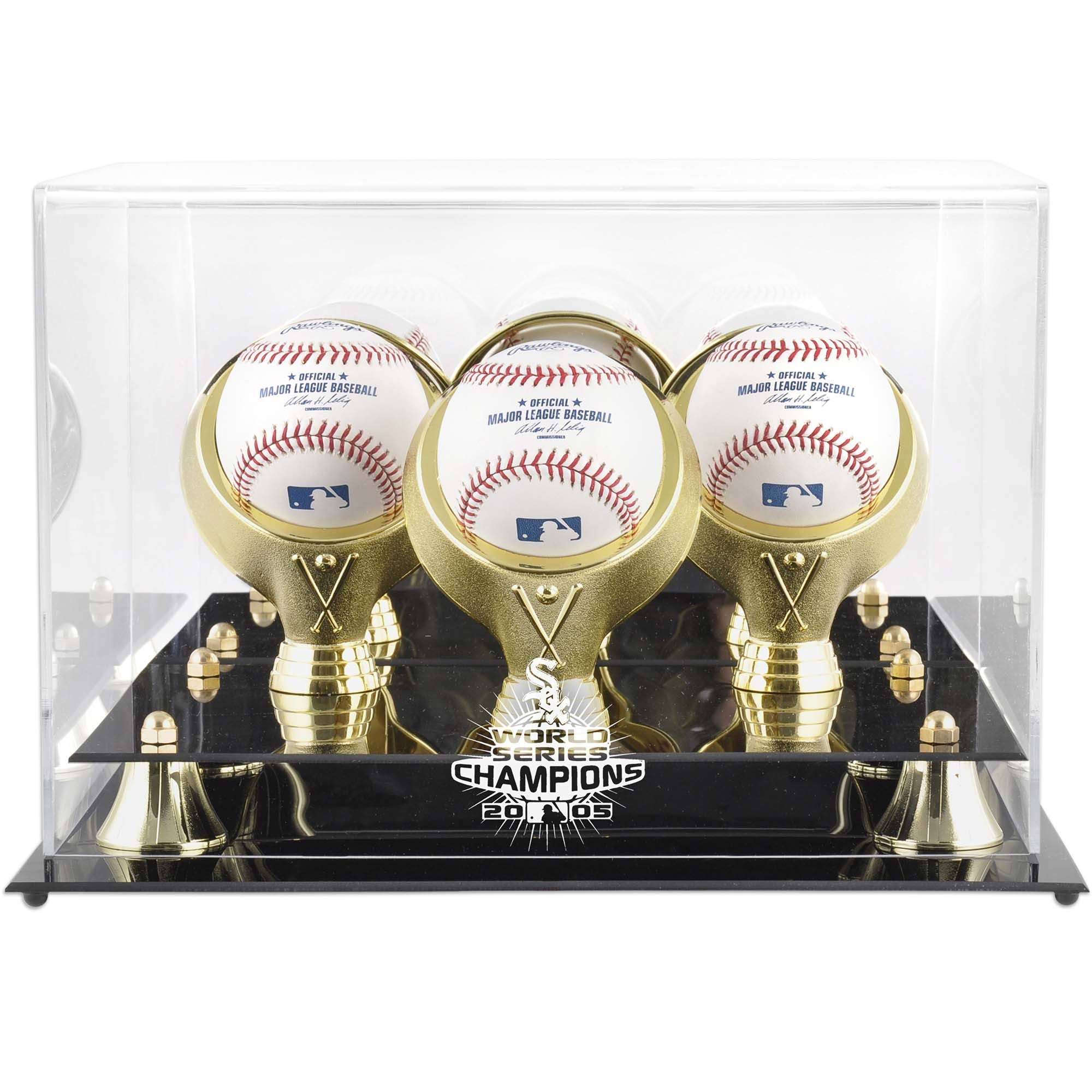 Golden Classic Three Baseball Logo Display Case Y9140