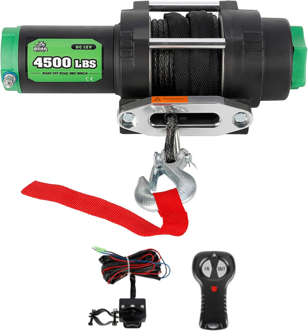 Electric Winch Kit with Steel Cable and Roller Fairlead T282643