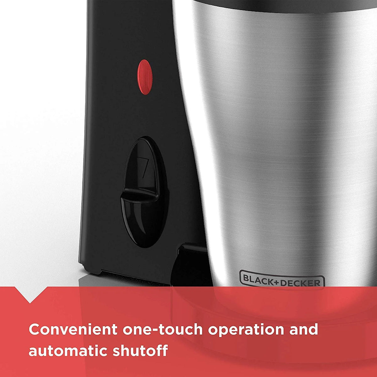 Black/Stainless Steel Coffeemaker W595