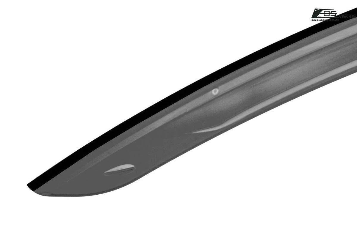 Smoke Tinted Clip-On Window Deflectors Rain Guard Z29209