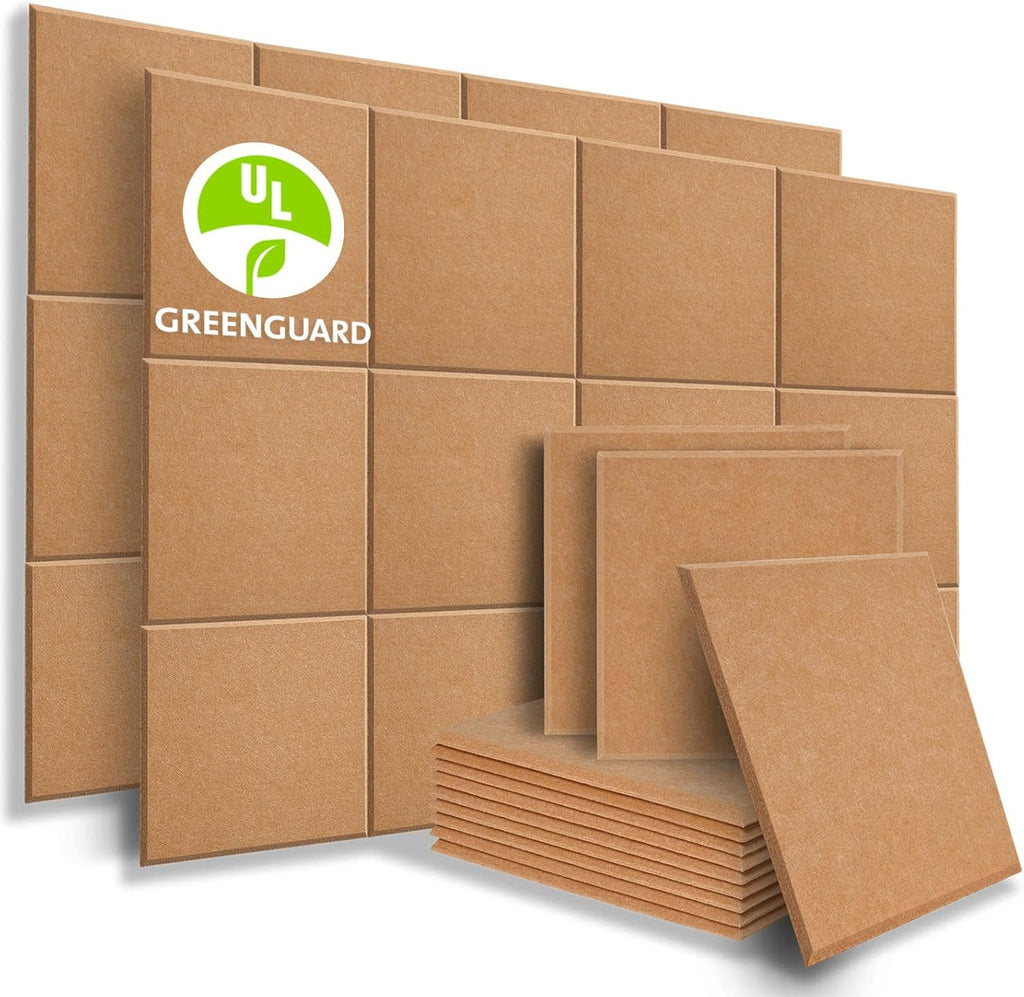 Art Acoustic Panels 12"x12" 6 Pack Sound Absorbing Wall Panel J35037