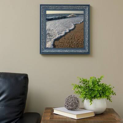 Dusty Blue Embossed Frame Z42494
