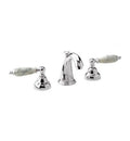 6 1/4x22 Double Marble Lever Handle Widespread Bathroom Sink Faucet with Handles: Beige Marble D7964