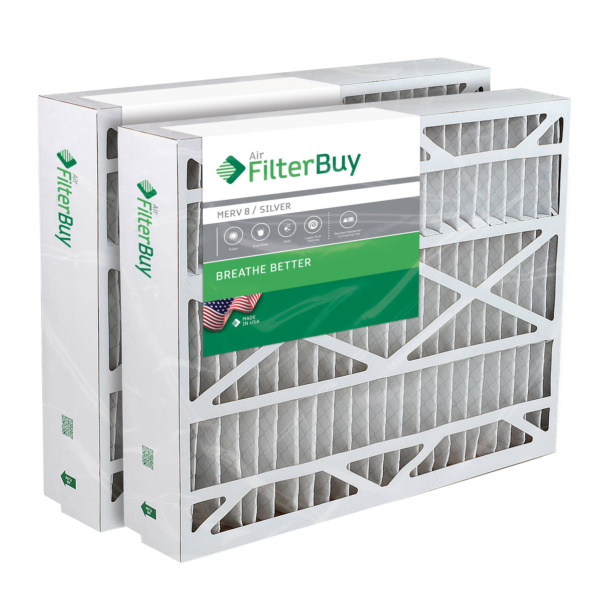 14.5x27x5 MERV 8 Replacement Filter Pack of 2 I10216