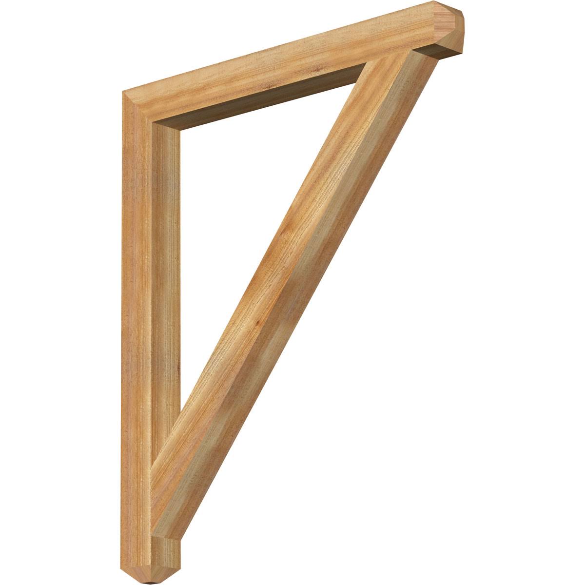 Traditional Craftsman Rough Sawn Bracket, Western Red Cedar G60381