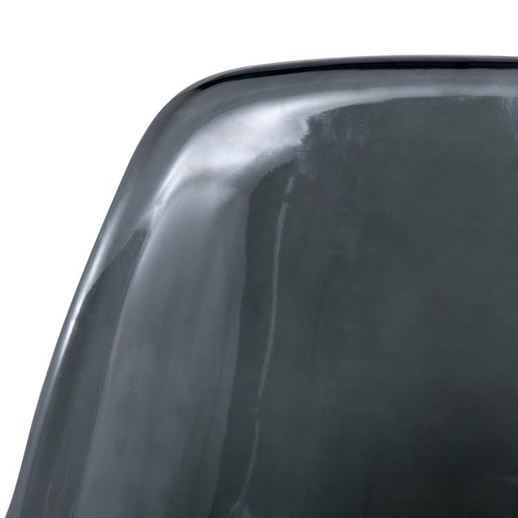 Transparent Black Molded Eiffel Dining Side Chair, Set of 2 V5002